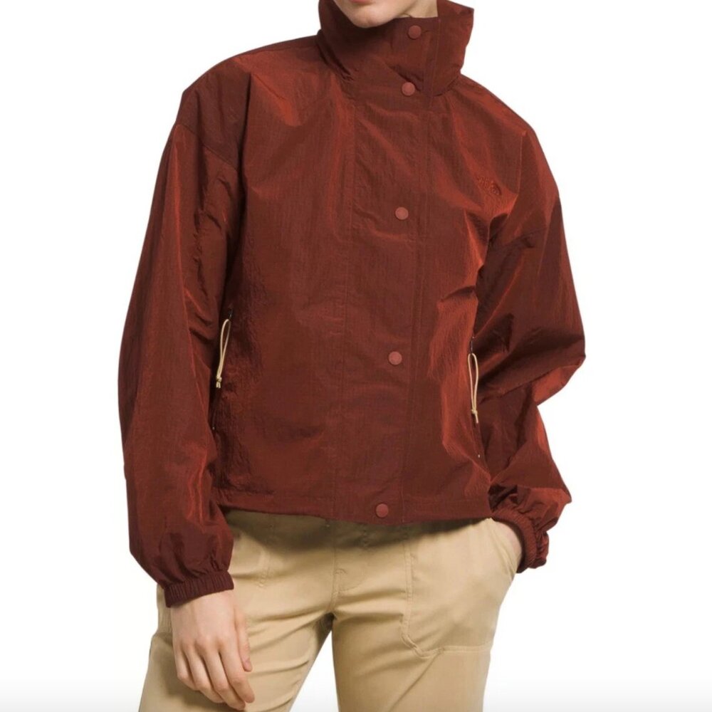 NWOT The North Face M66 Utility Cropped Wind Jacket in Brandy Brown